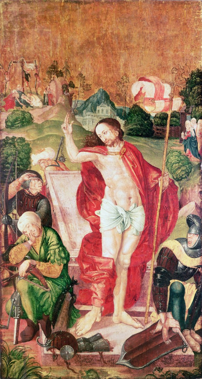 Opstandelsen (tempera på panelet) af Master M.S.