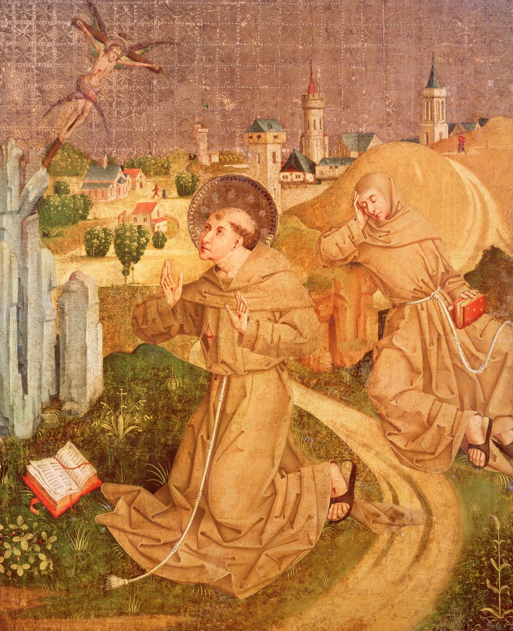 Sankt Frans modtager Stigmata, 1482 af Master Z. R.