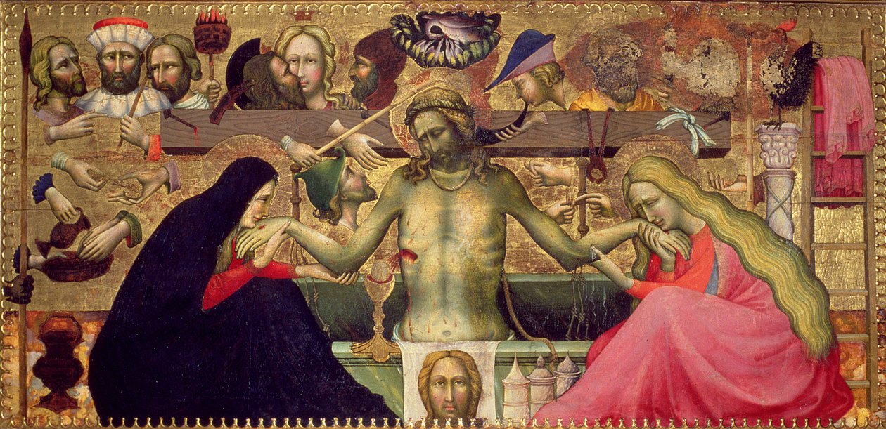 Madonna og barn med hellige, 1415 (tempera på panel) af Master of 1415
