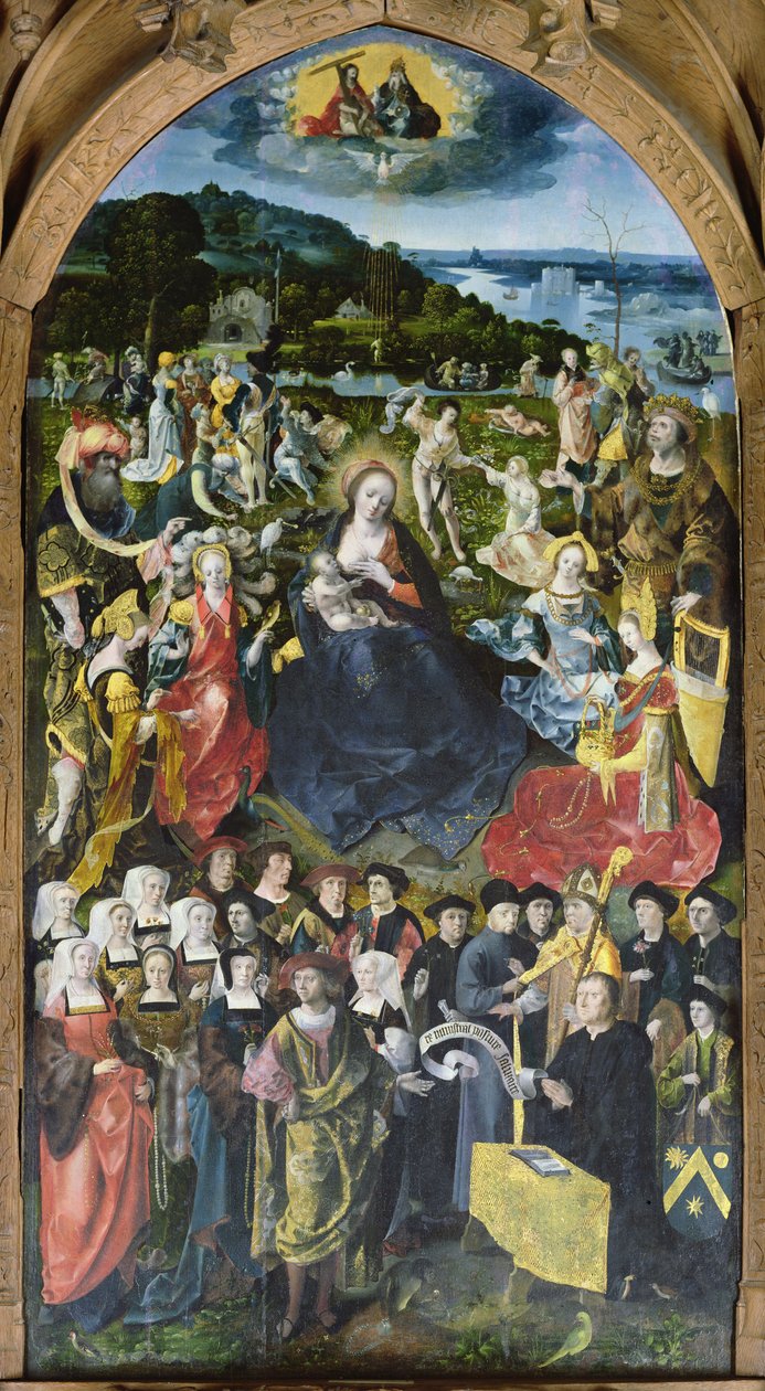 Pre Ministrant Pasture Salutaire (Meadow Ministering Saving Sustenance) 1519 af Master of Amiens