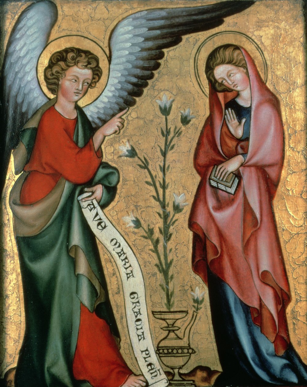Bebudelsen, c.1330 af Master of Cologne