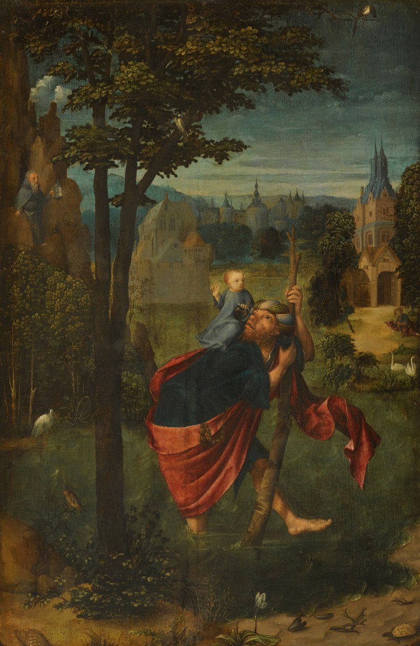 Sankt Christopher af Master of Frankfurt
