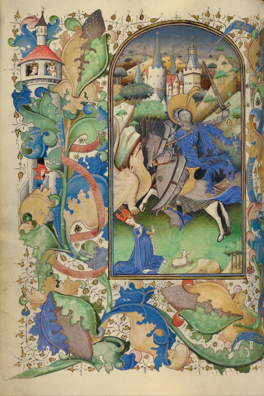 Sankt Georg og dragen af Master of Guillebert de Mets