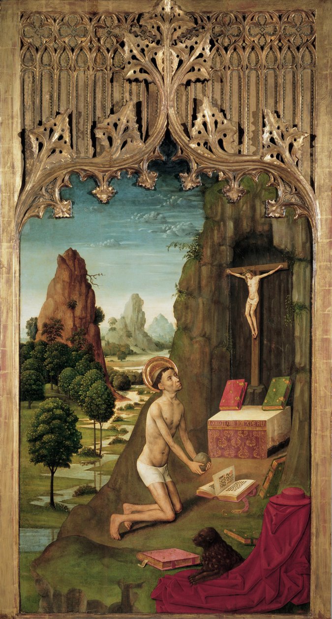 Saint Jerome Penitent af Master of La Seu