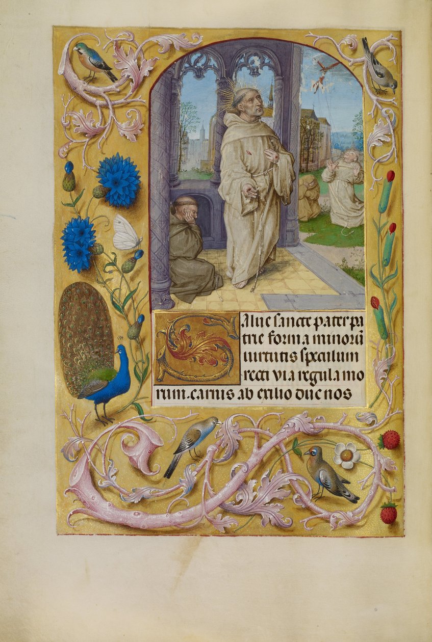 Stigmatisering af Sankt Frans af Master of Lübeck the Bible