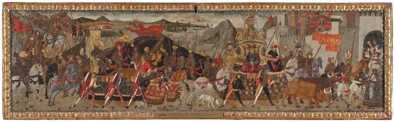 Cæsars triumf, ca. 1480-1500 af Master of Marradi