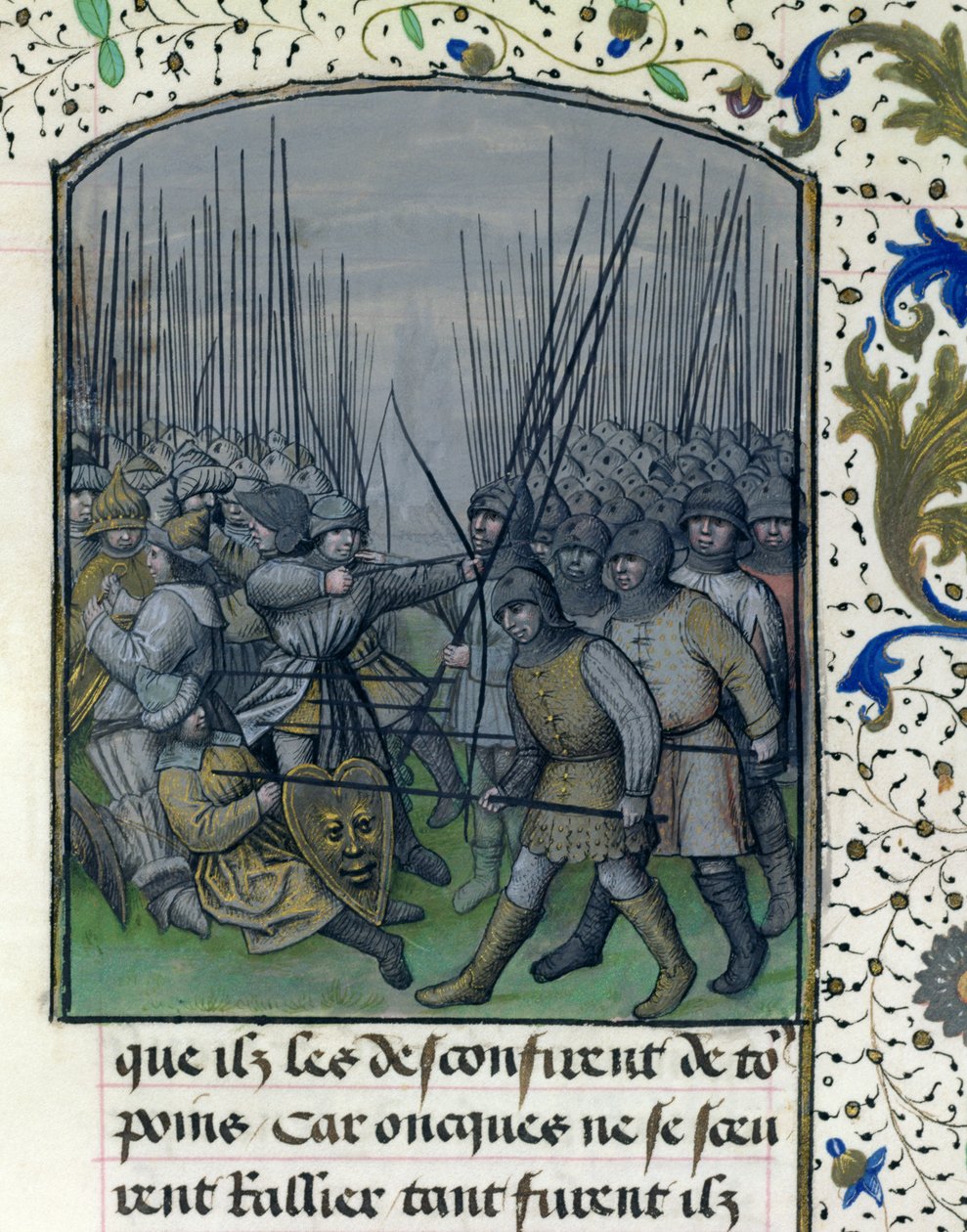 Ms 659 f.245 r. Slaget ved Granada i 1343, 1477 af Master of Mary of Burgundy