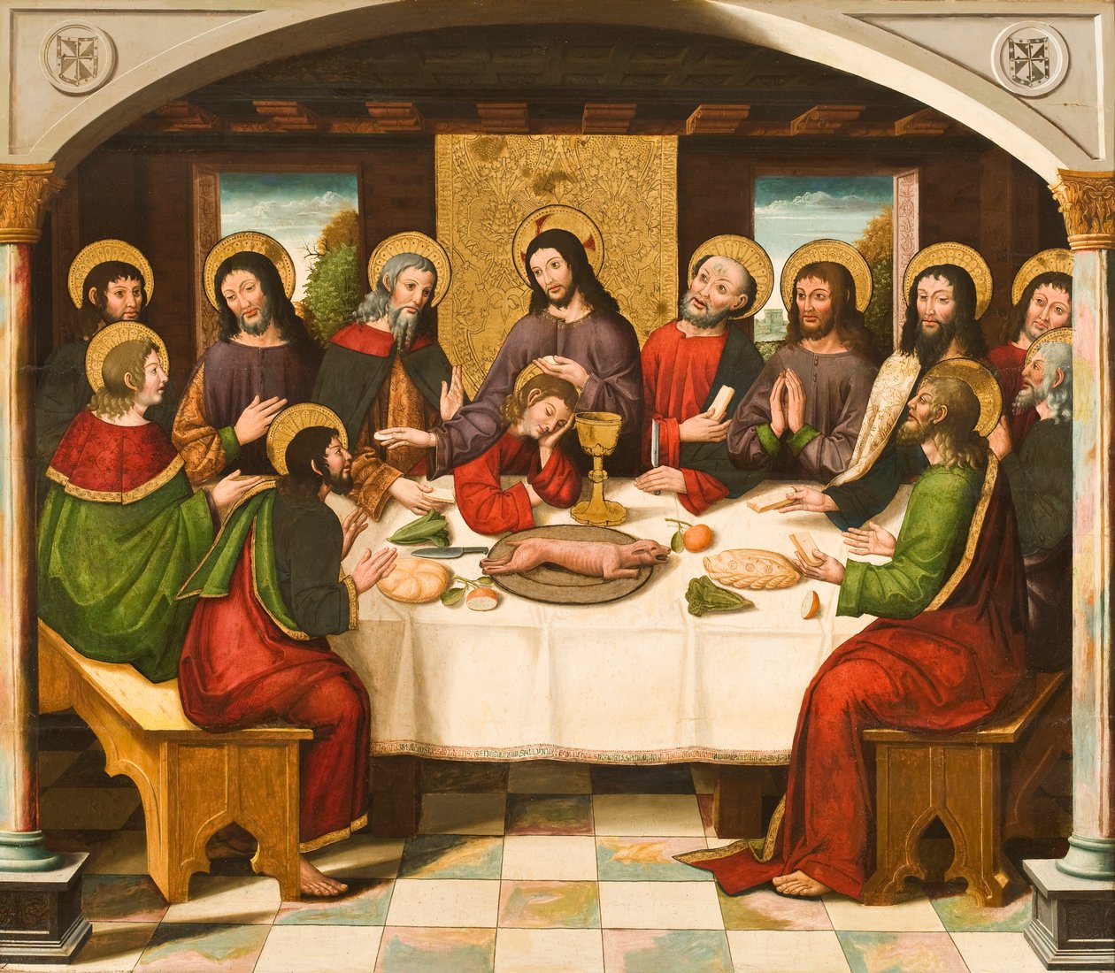 Den sidste nadver, ca. 1525 af Master of Portillo