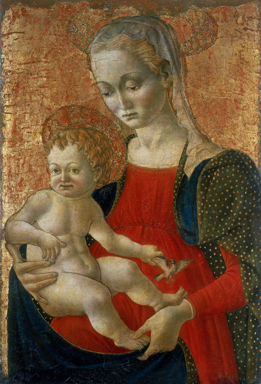 Madonna med barn, ca. 1440-1460 (tempera på træ) af Master of Pratovecchio attr.to Master of Pratovecchio attr.to
