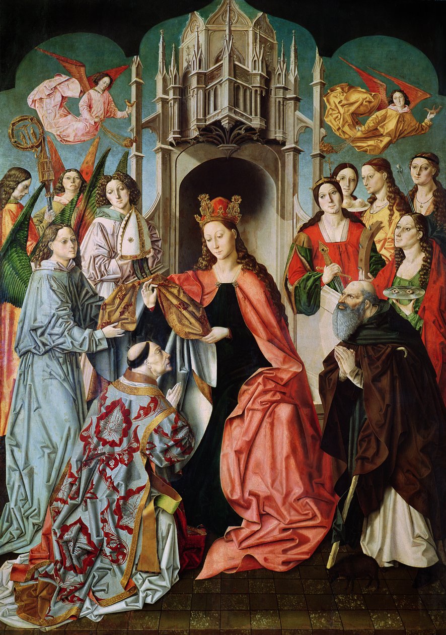 Præsentation af Chasublen til St. Ildefonso af Master of San Ildefonso