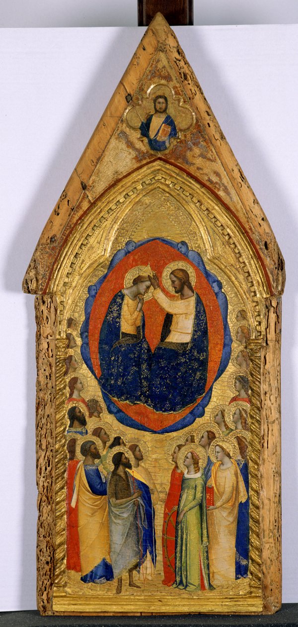 Jomfruens kroning, ca. 1375-80 (tempera på poppeltræ) af Master of San Lucchese Master of San Lucchese