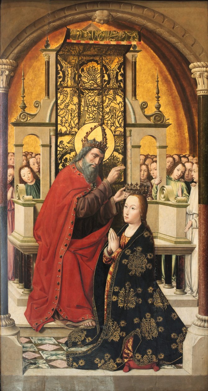 Kroning af jomfruen af Master of Santa Clara de Palencia
