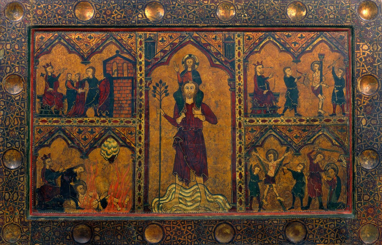 Alter frontal af Saint Christopher af Master of Soriguerola