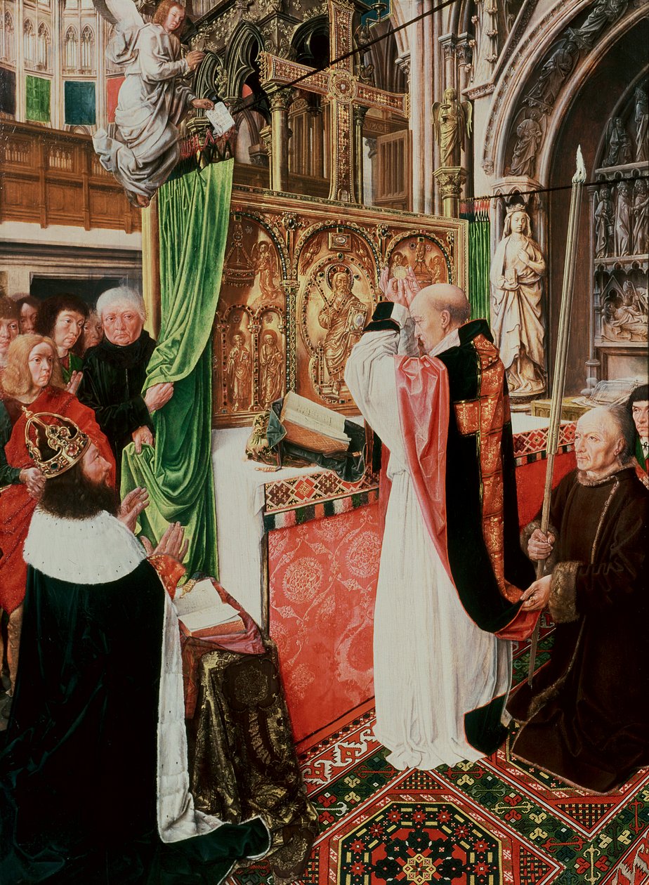 The Mass of St. Giles, ca. 1500 (olie og ægtempera på eg) af Master of St. Giles