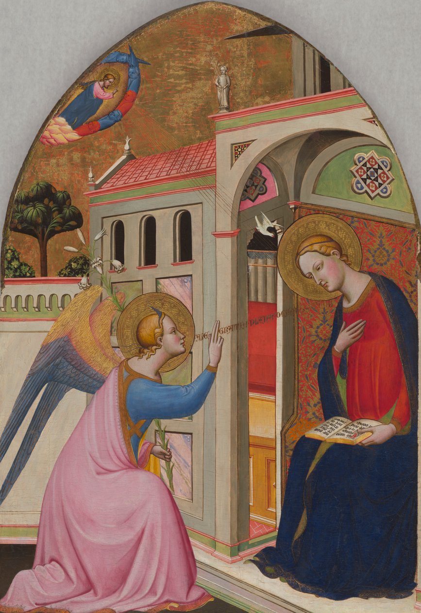 Bebudelsen, ca. 1390-95 (tempera og bladguld på panel) af Master of St. Verdiana