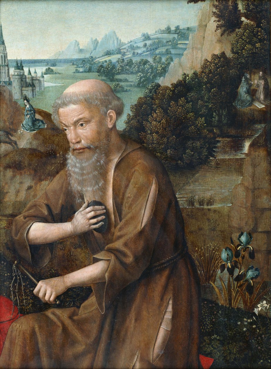 St. Jerome af Master of The Legend of St. Lucy