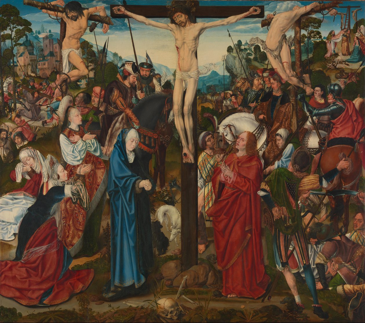 Korsfæstelse af Master of the Aachen Altar de l
