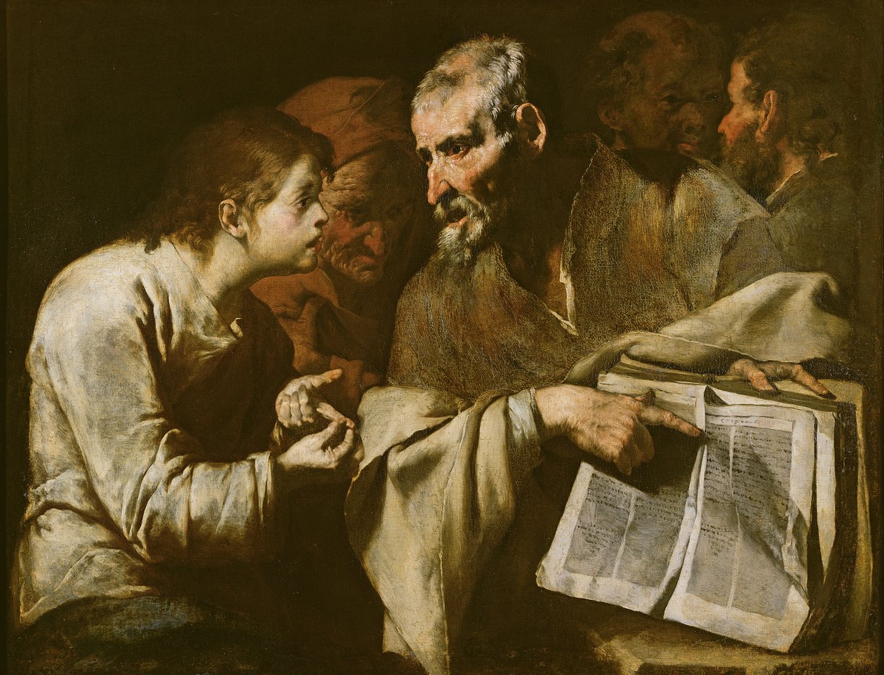 Kristus skændes med lægerne af Master of the Annunciation to the Shepherds