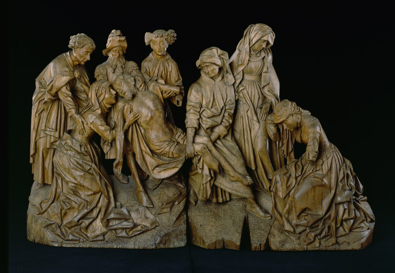 The Lamentation, 1460 (eg med spor af polychromy) af Master of the Arenberg Lamentation Master of the Arenberg Lamentation