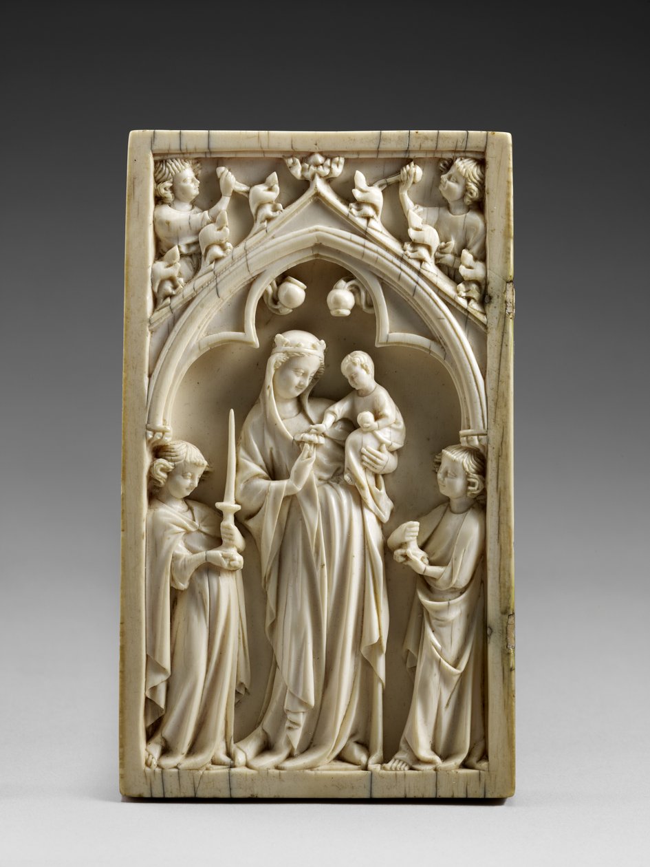 Jomfru og barn i herlighed, c.1325-50 af Master of the Berlin Triptych Master of the Berlin Triptych