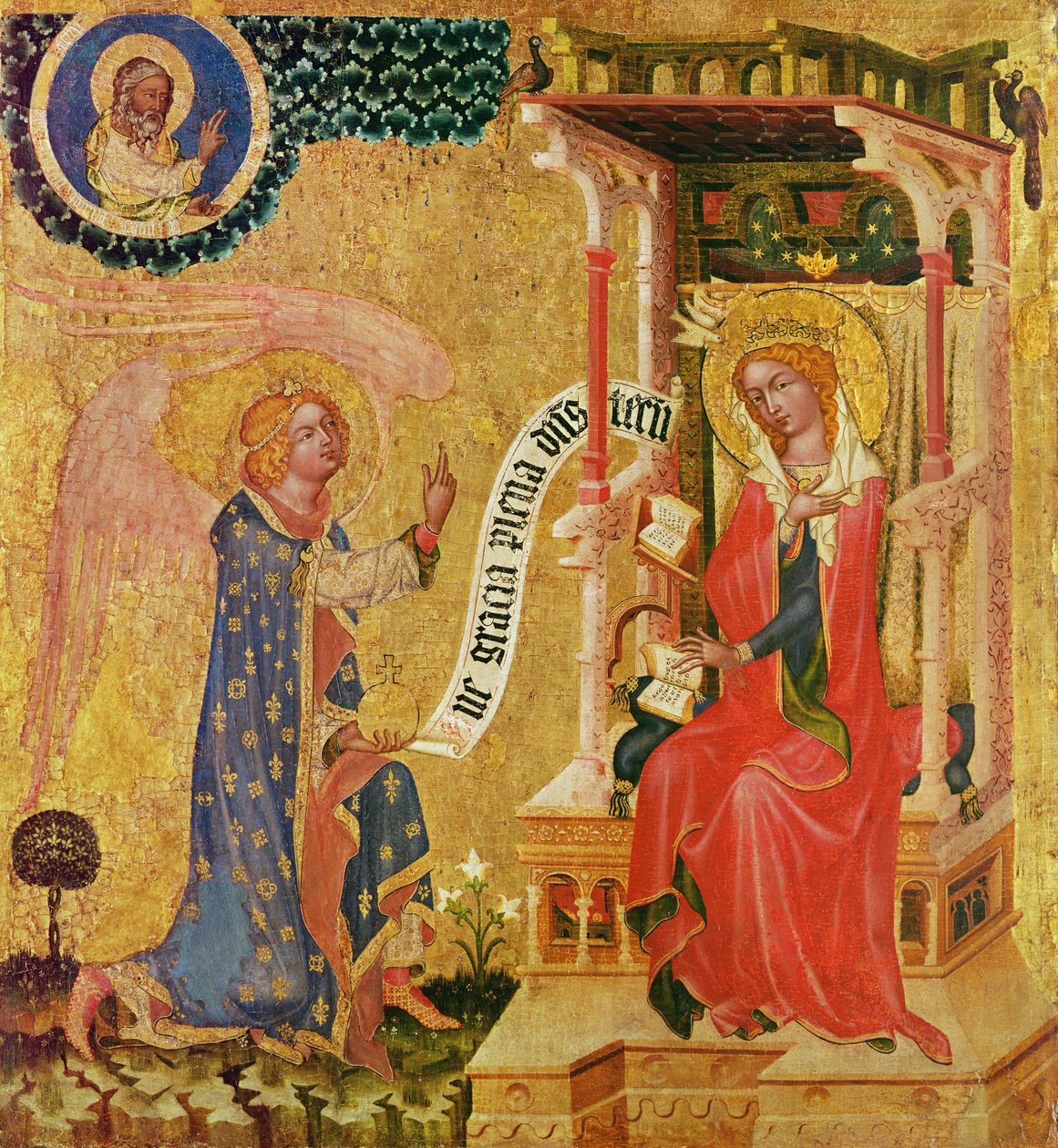 Bebudelse, ca. 1350 (tempera på træ) af Master of the Cycle of Vyssi Brod