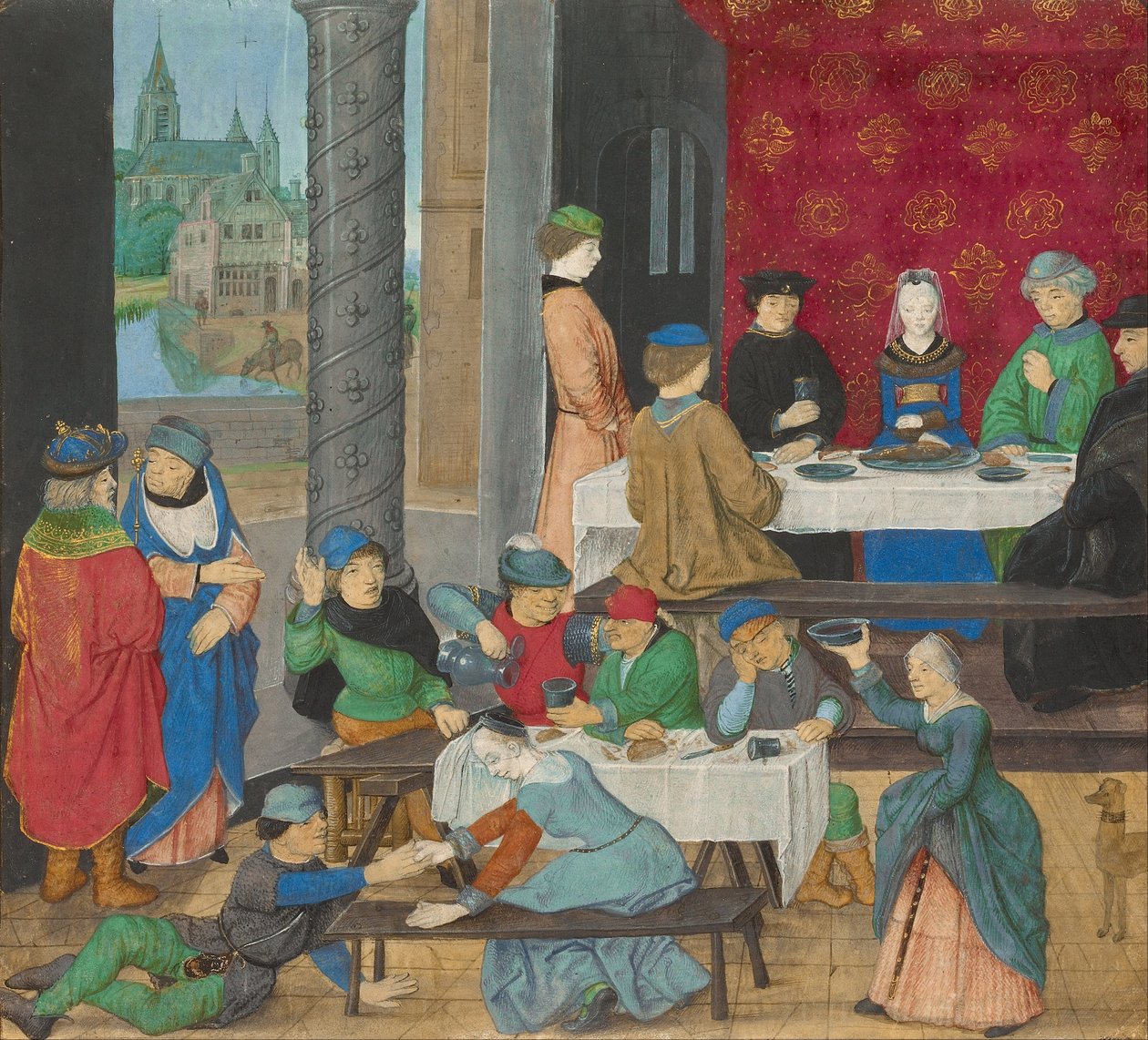 Den tempererede og den intempererede af Master of the Dresden Prayer Book