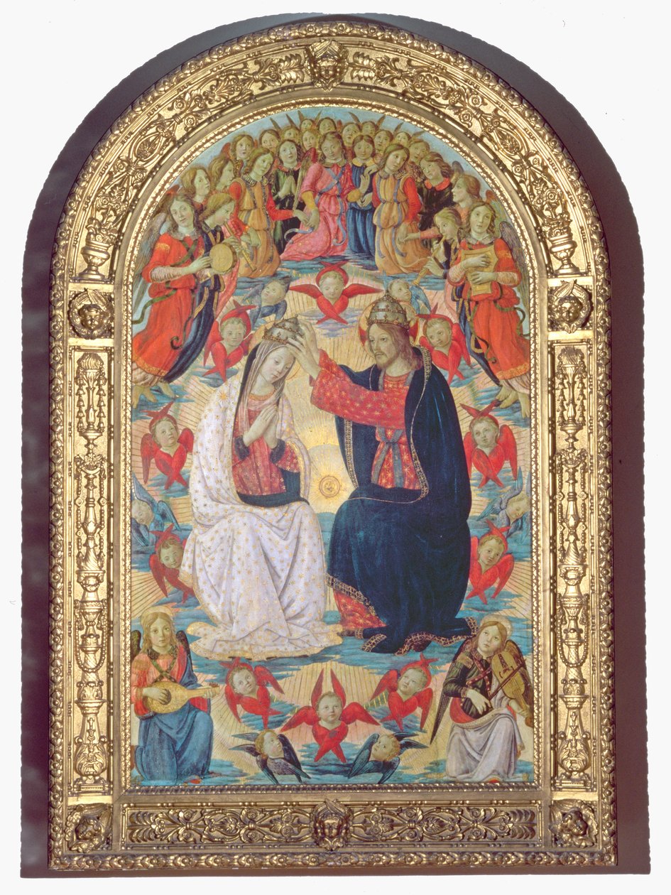 Jomfruens kroning af Master of the Fiesole Epiphany