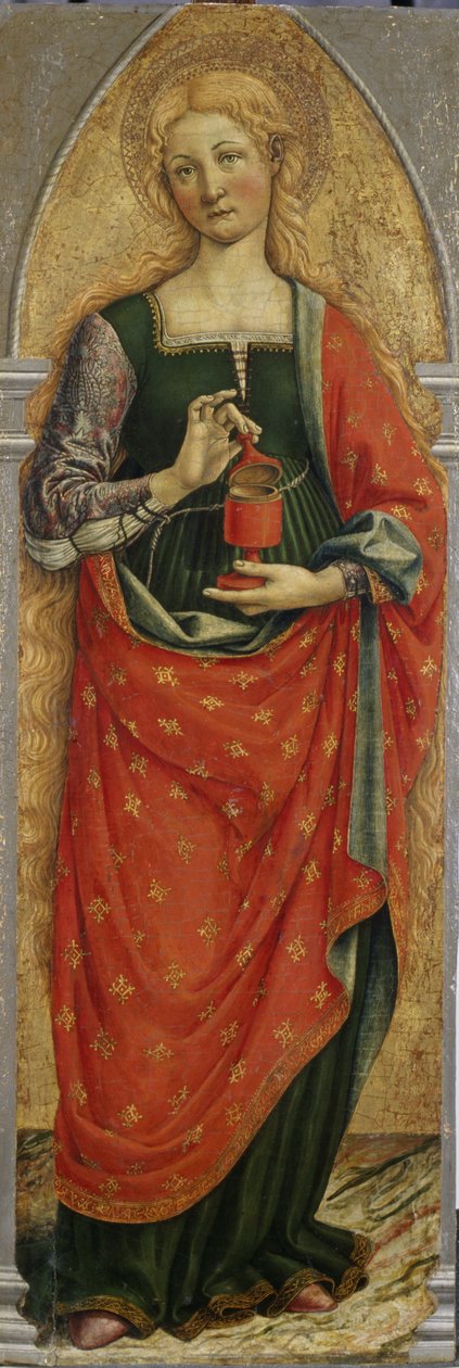 St. Mary Magdalene, ca. 1480 (tempera på poppeltræ) af Master of the Gardner Annunciation Master of the Gardner Annunciation