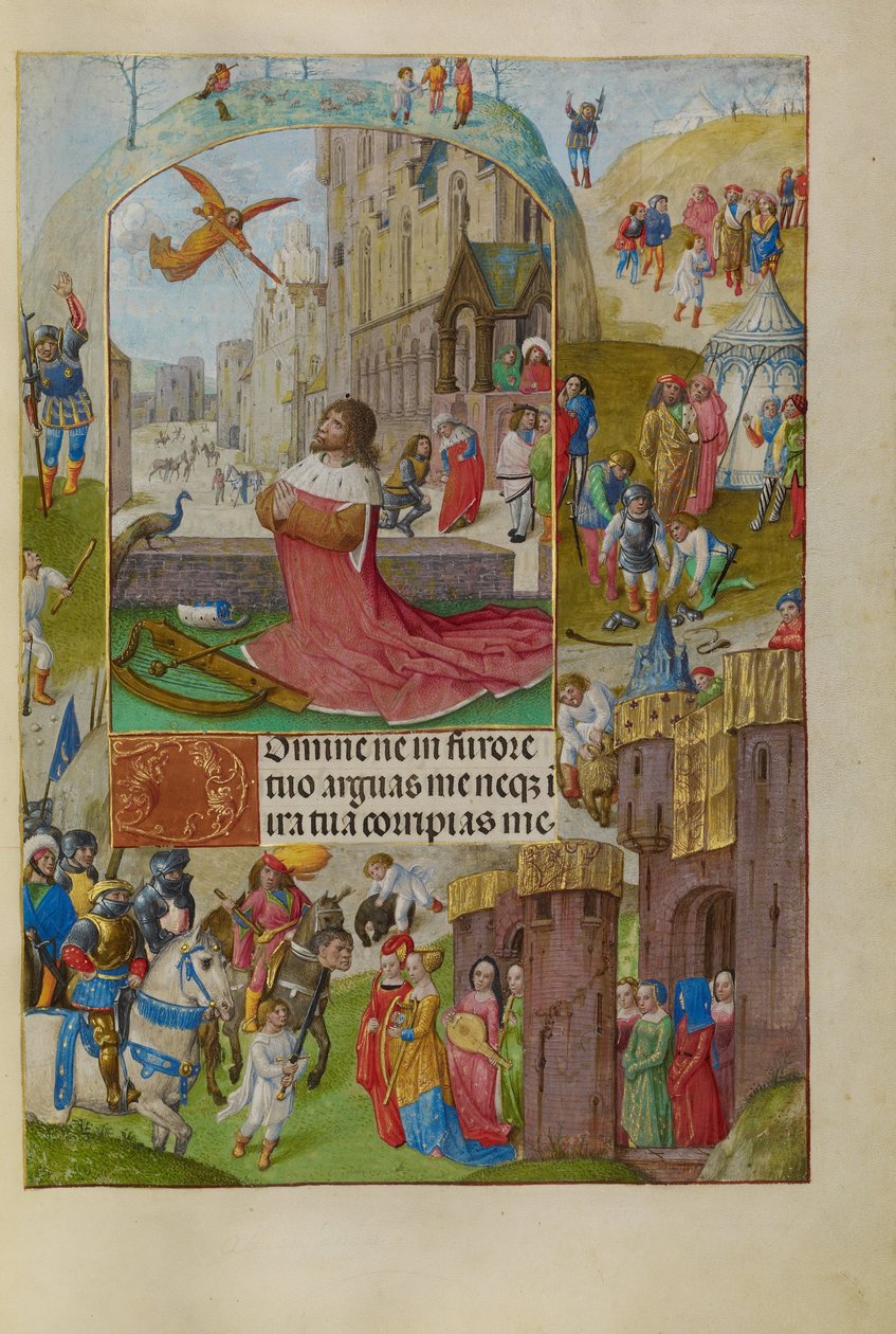 David i bøn af Master of the Lübeck Bible