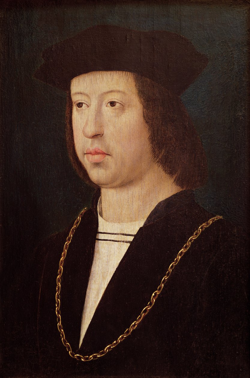 Portræt af Ferdinand II (1452-1516) konge af Spanien af Master of the Legend of St. Madeleine