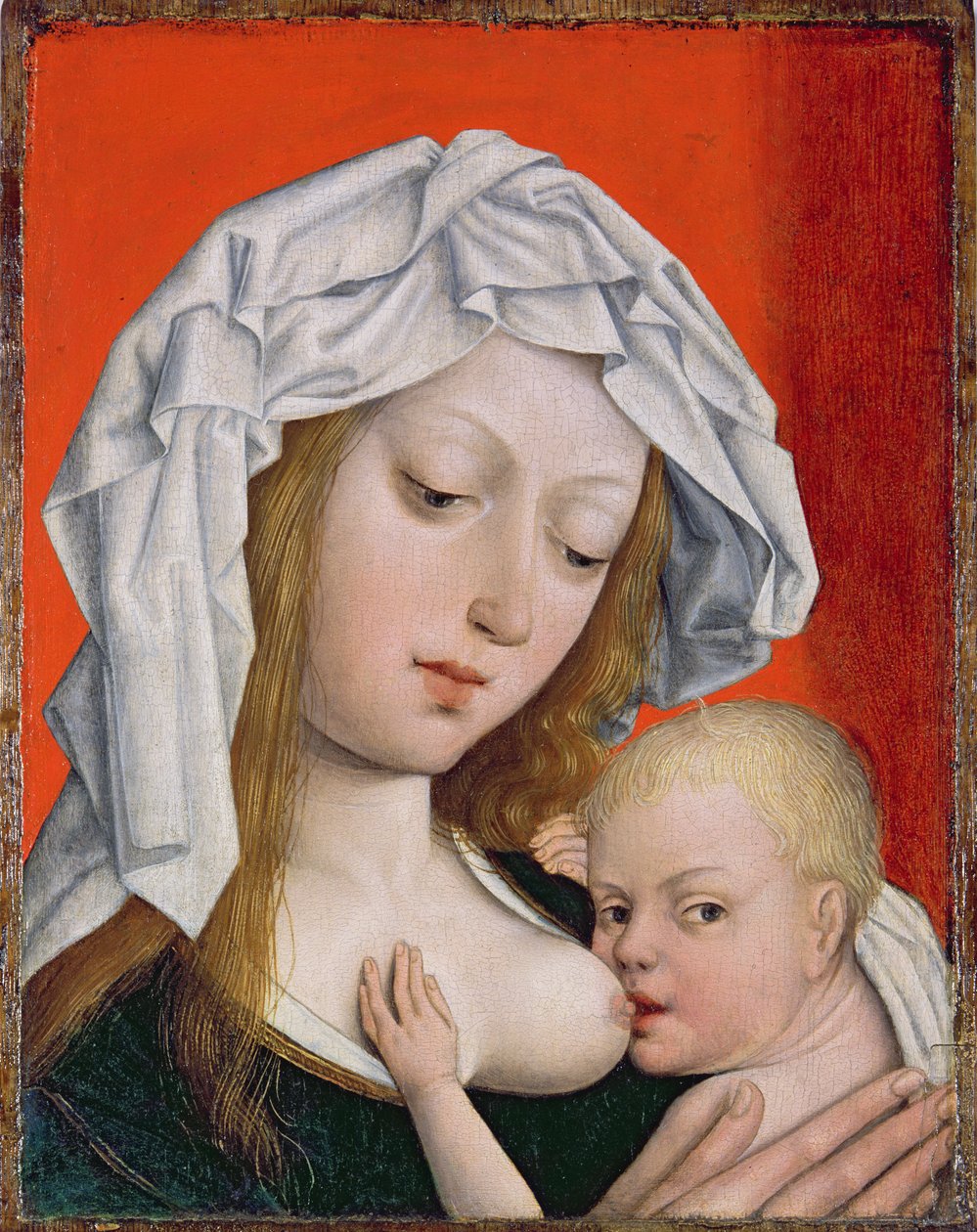 Madonna Nursing the Christ Child, slutningen af det 15. århundrede (tempera på træ) af Master of the Legend of the Magdalen