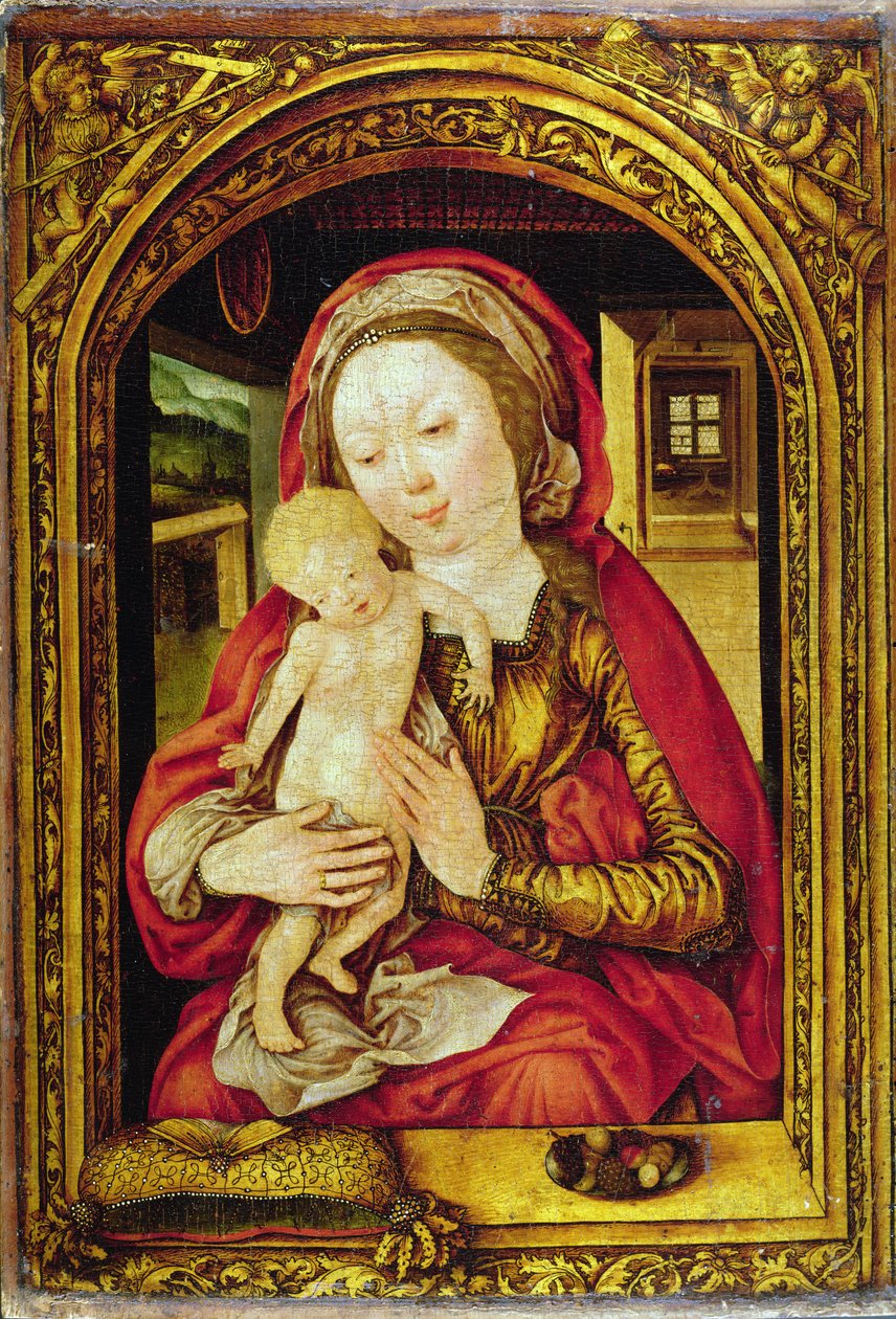 Madonnaen og barnet af Master of the Mainz Epiphany