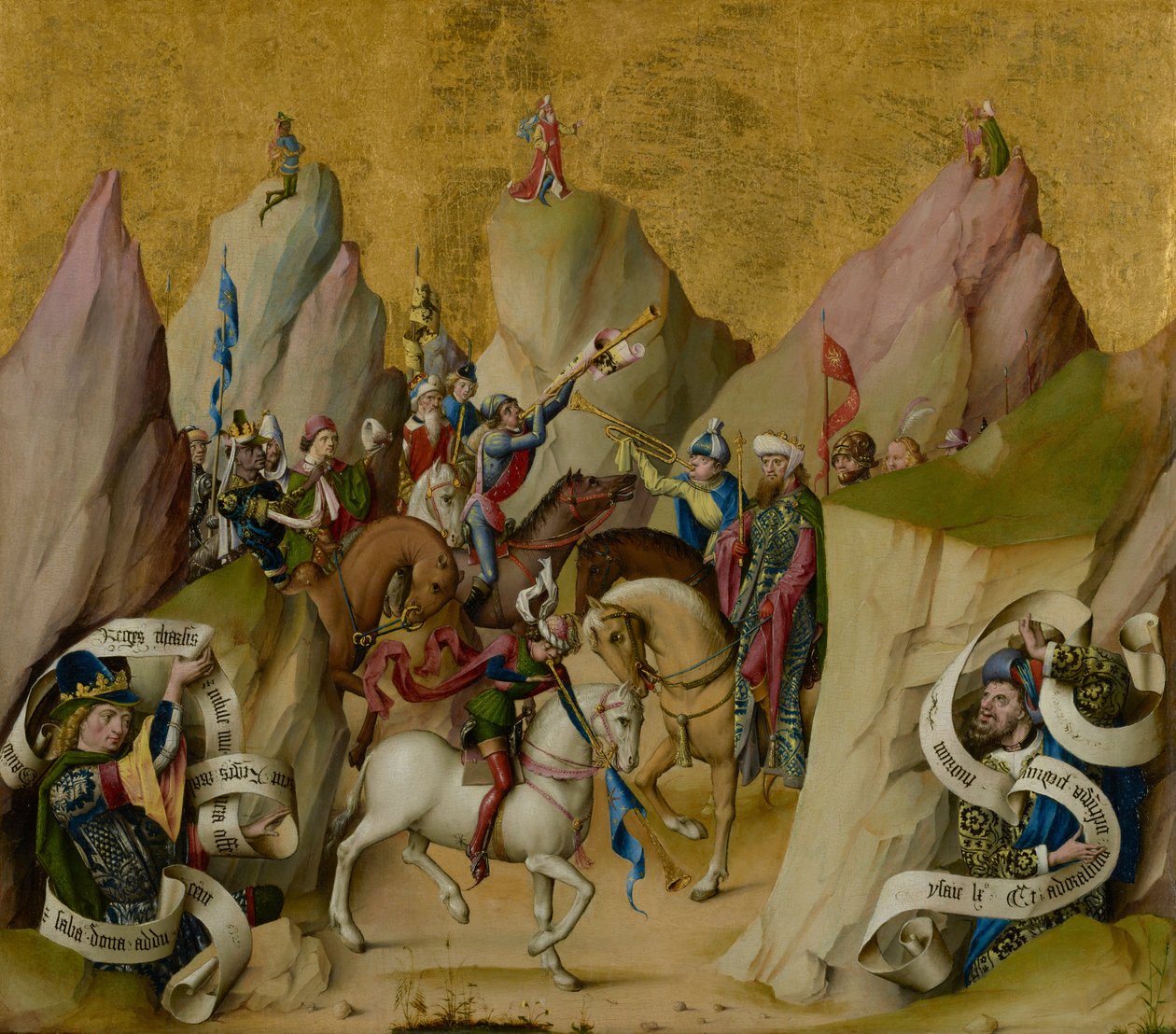 De tre kongers møde med David og Esajas af Master of the St. Bartholomew Altarpiece