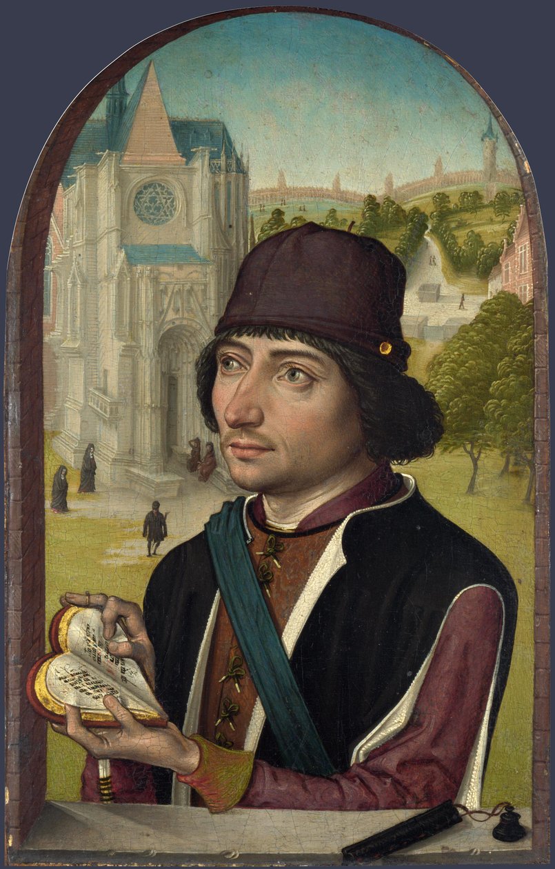Portræt af en ung mand, ca. 1480 af Master of the View of St. Gudule