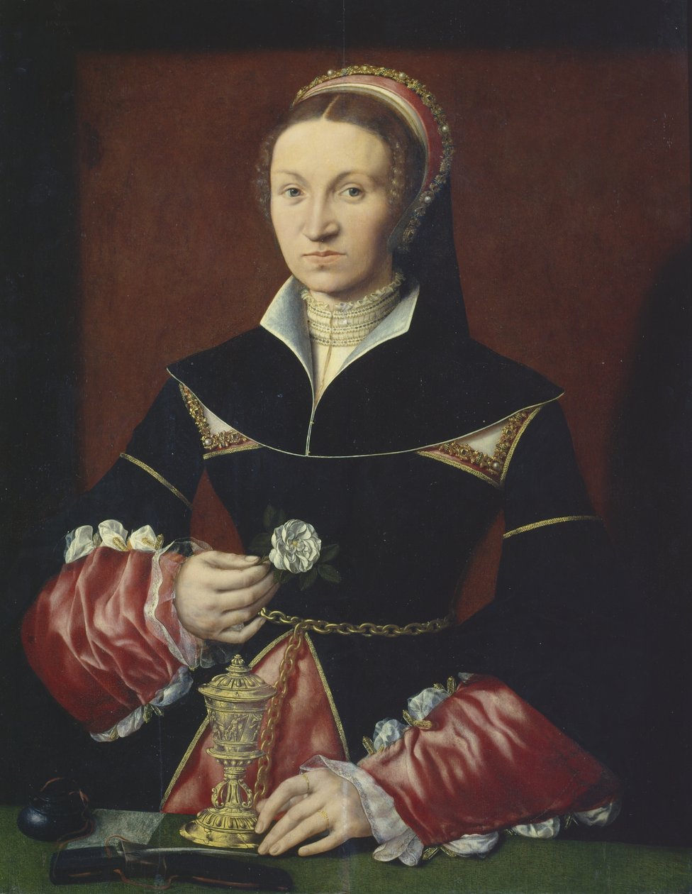 Portræt af en dame, 1536 af Master A.W.