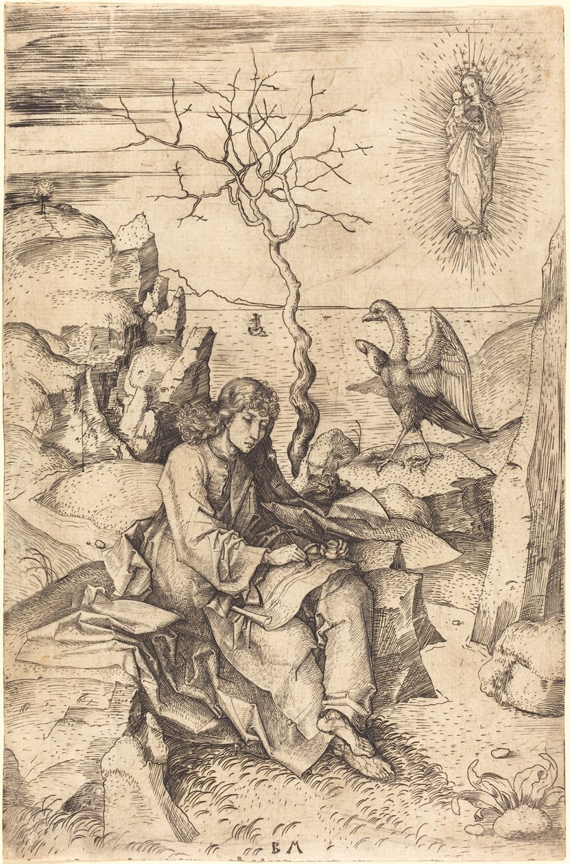 Sankt Johannes på Patmos af Master BM