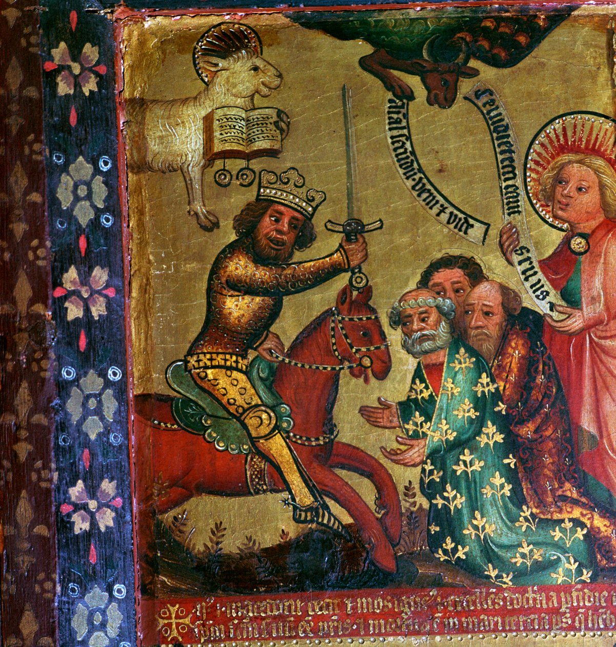 Maleri, der viser Sankt Peters og Sankt Pauls martyrdød, 1300-tallet af Master Bertram of Hamburg