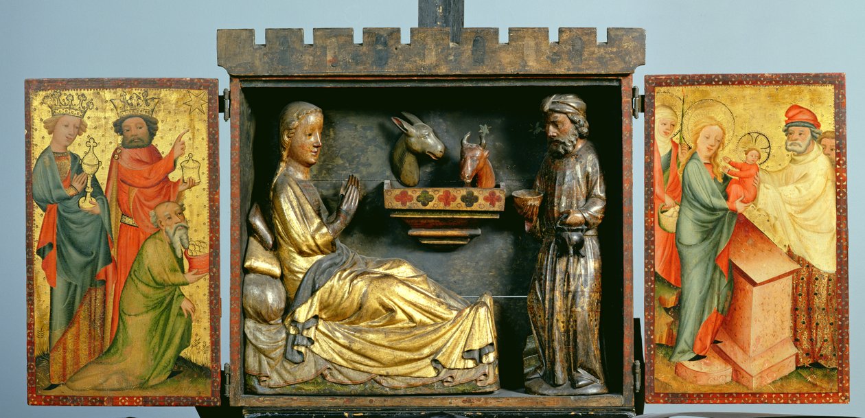 Harvester Alteret, ca. 1410 (tempera på eg) (se også 145254 og 145255) af Master Bertram of Minden