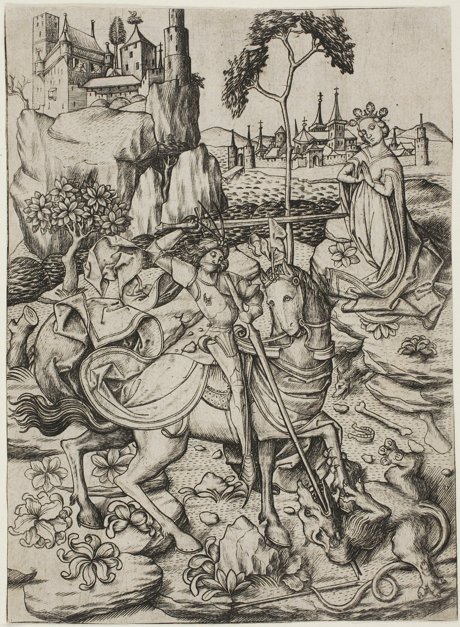 Sankt Georg med storkereden af Master E.S.