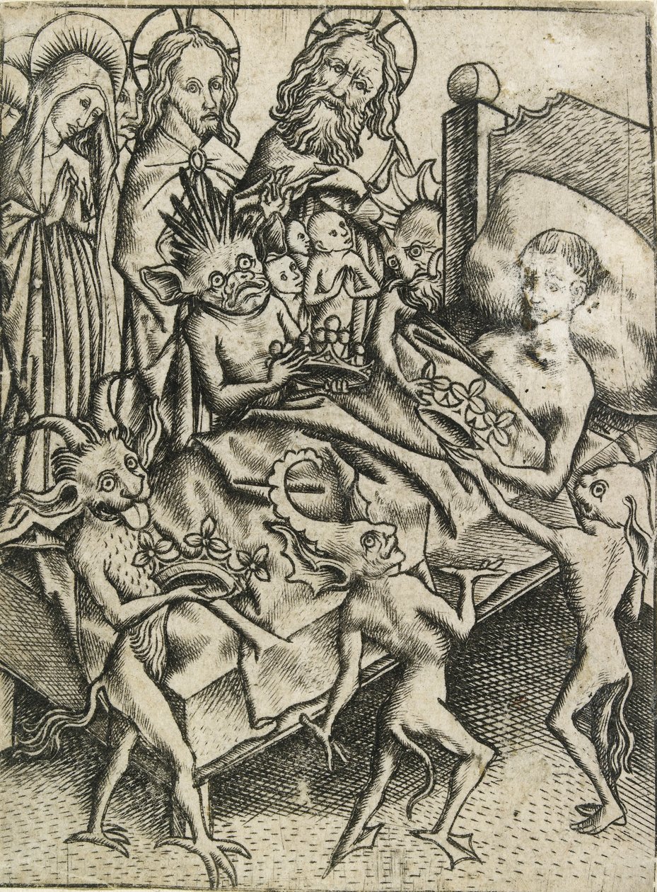 Griskhedens fristelse, c1400-tallet af Master ES
