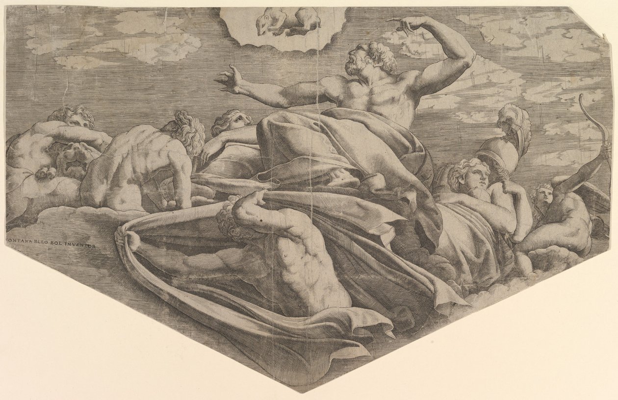 Jupiter og Callisto, 1540-56. af Master FG