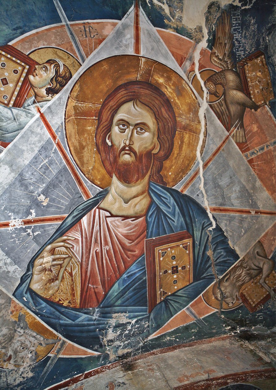 Salvator Mundi Verdens frelser, 1300-tallet af Master Gerasime