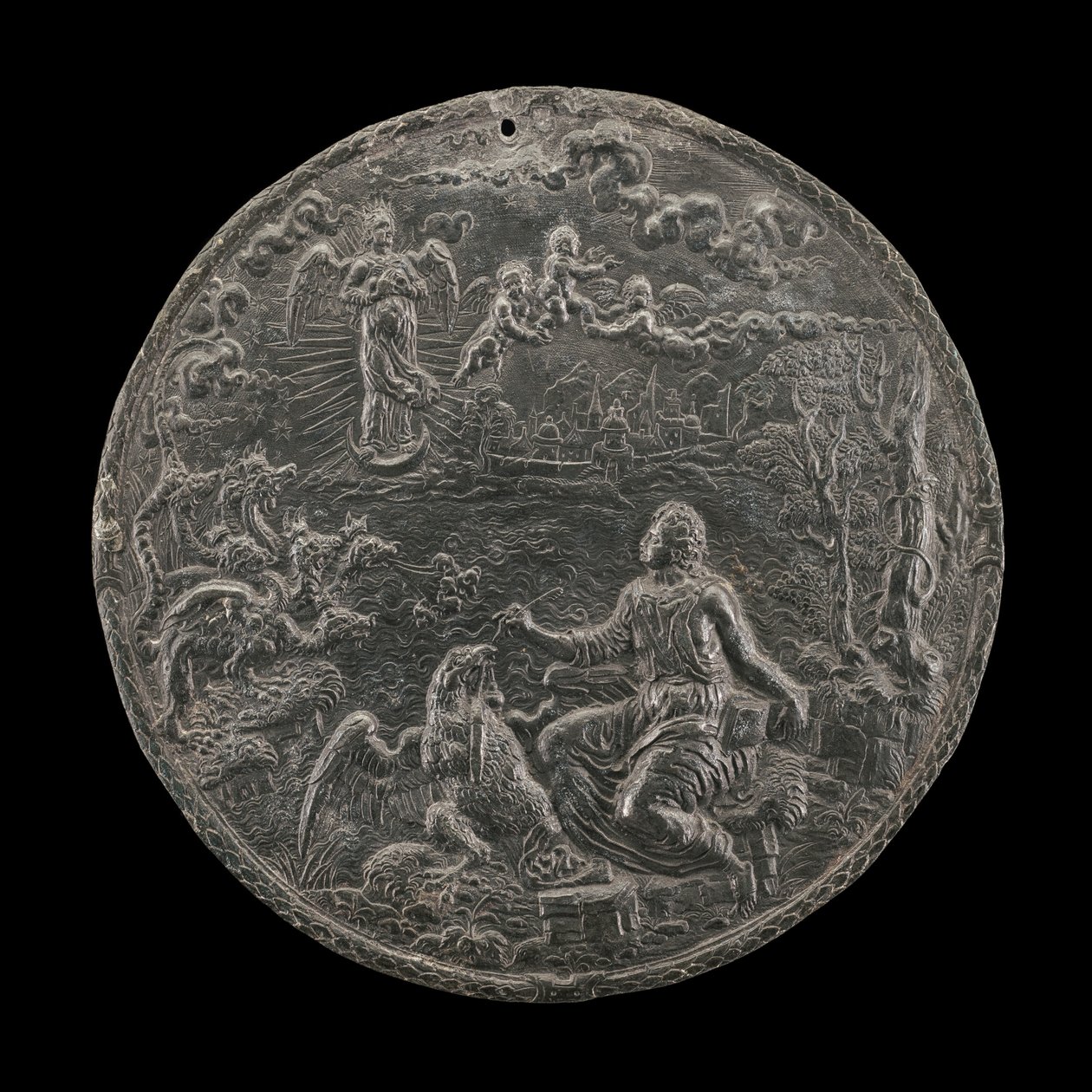 Sankt Johannes komponerer åbenbaring på Patmos, 1570