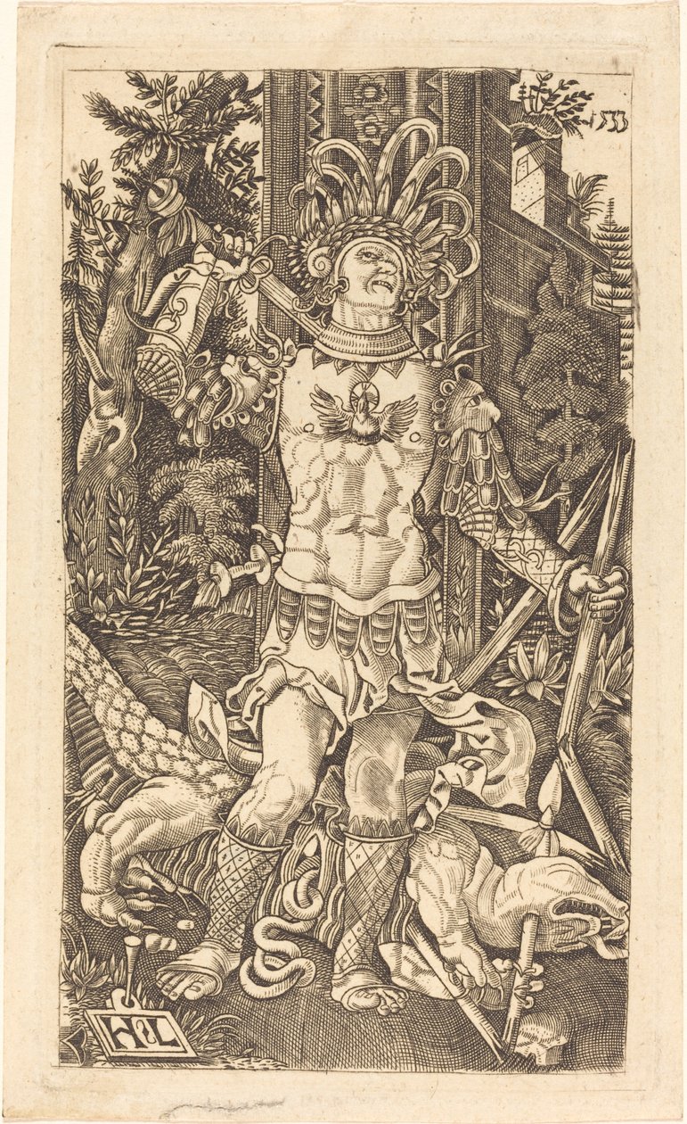 Sankt Georg stående af Master H.L.