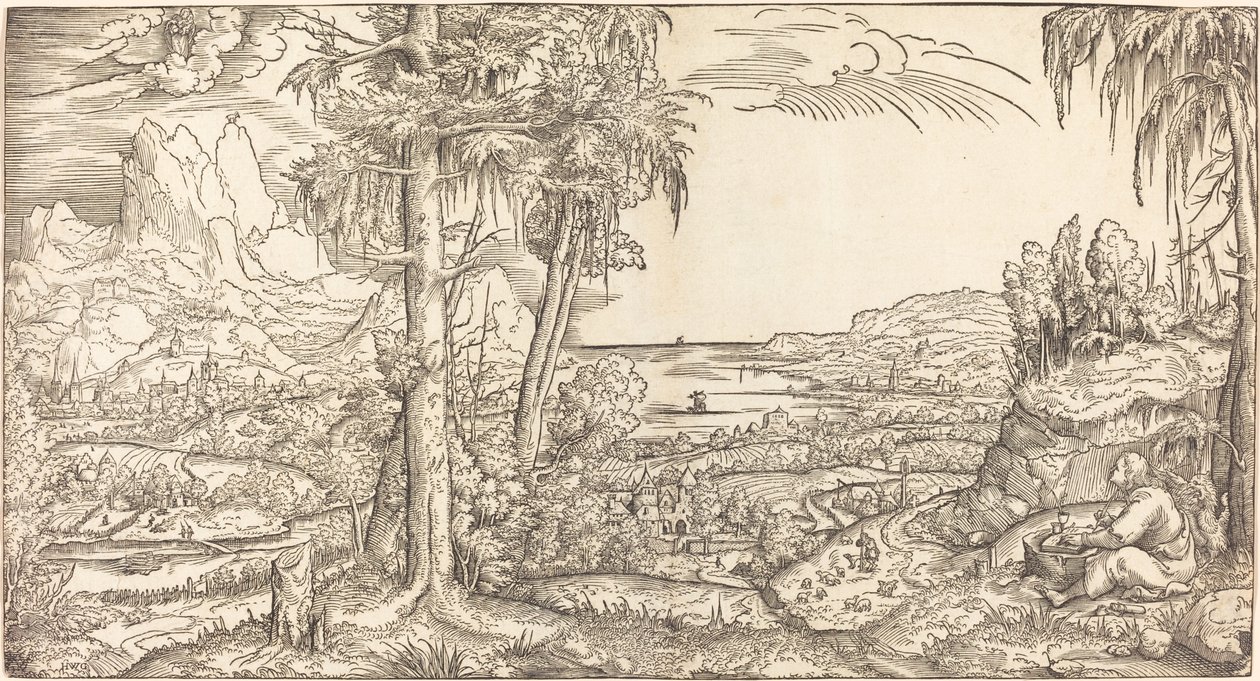 Sankt Johannes på Patmos af Master H.W.G.