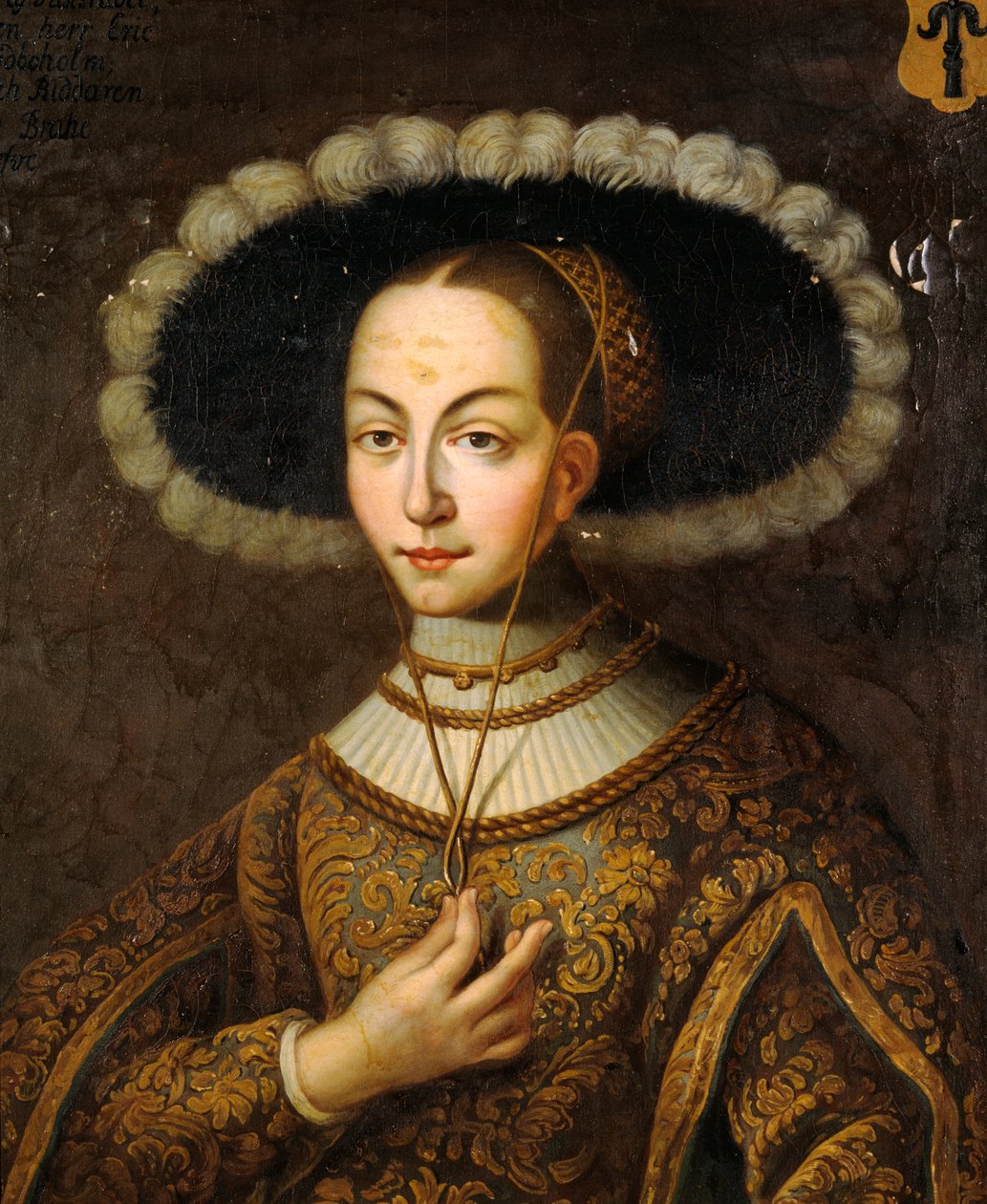 Portræt af Margareta Eriksdotter Vasa 1497-1536, søster til kong Gustav I af Sverige. af Master Hillebrandt