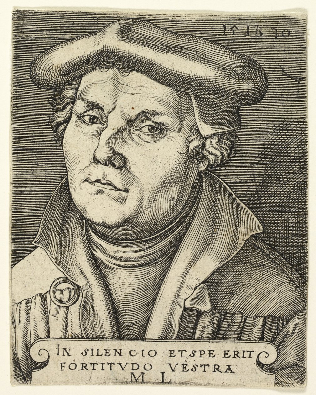 Portræt af Martin Luther af Master I.B.