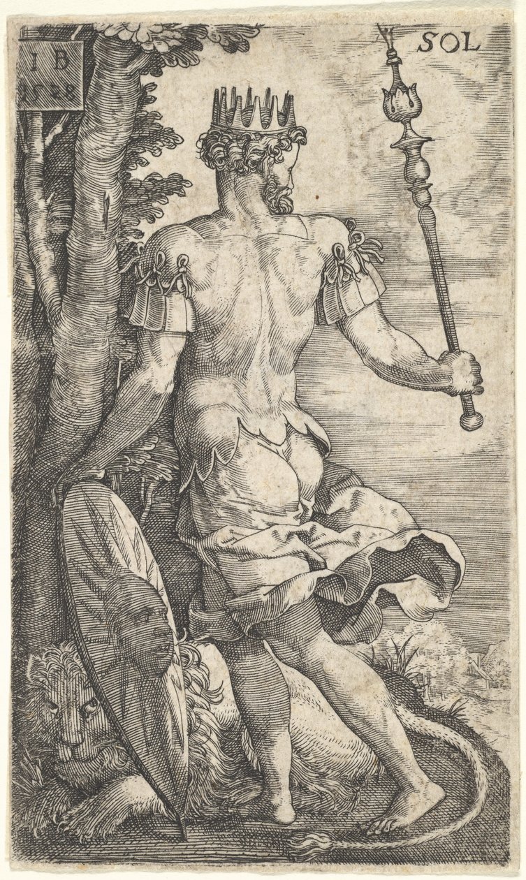 Sol fra The Gods Who Preside Over the Planets, 1528. af Master I.B.