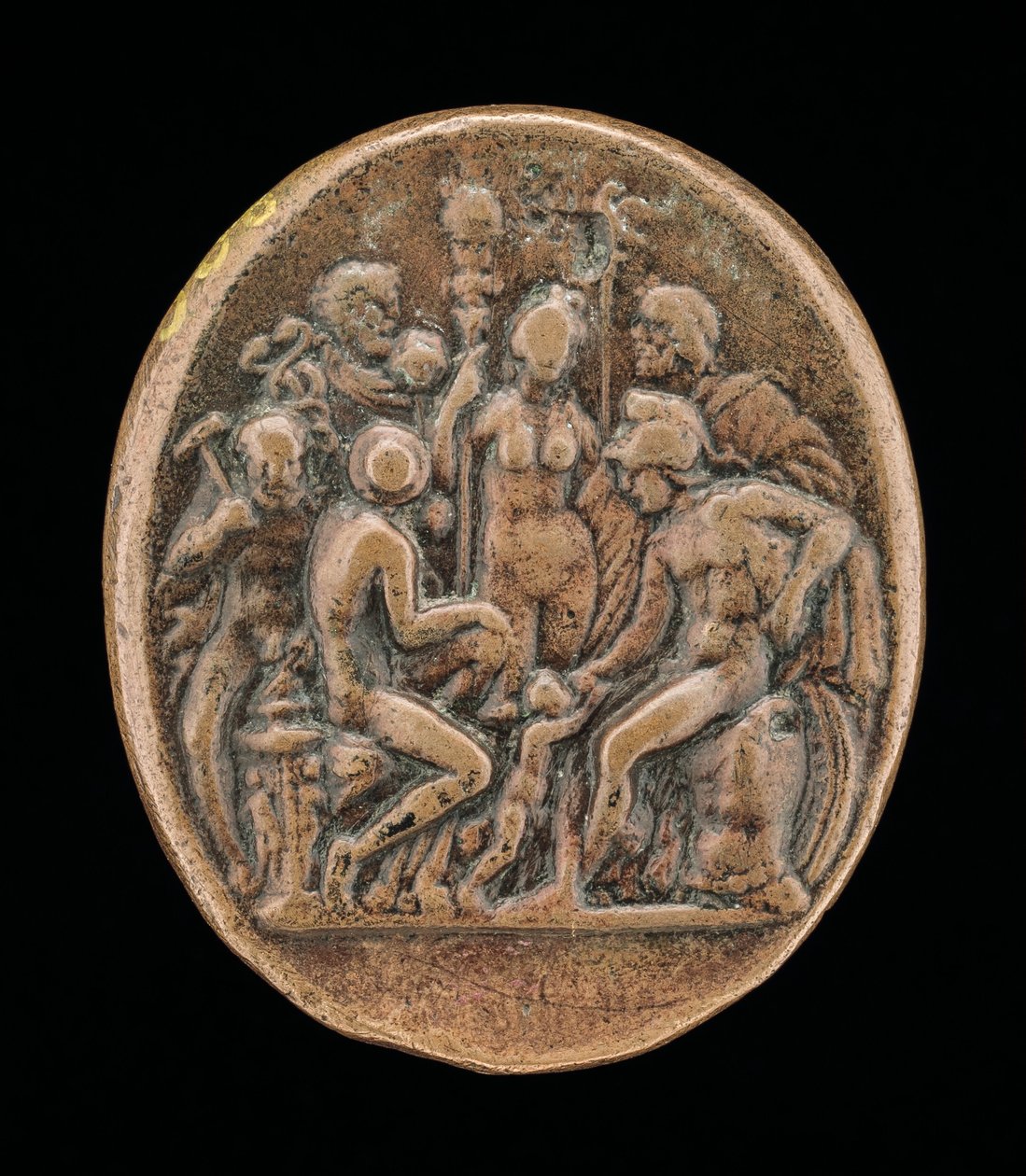 An Assembly of Gods [omvendt], anden halvdel af 1400-tallet. af Master IO.FF.