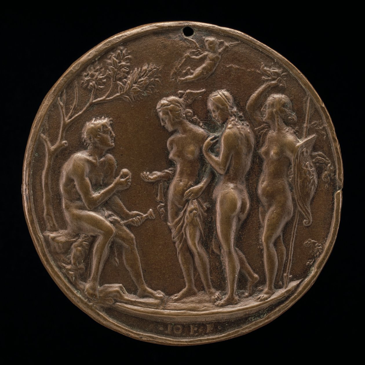 The Judgment of Paris, anden halvdel af 1400-tallet. af Master IO.FF.